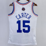 2003 ALL-STAR CARTER #15 Retro White NBA Jerseys