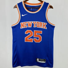 2025 NY Knicks BRIDGES  #25 Blue City Edition NBA Jerseys