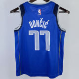 Mavericks DOECIC #77 Blue  Kids NBA Jersey 热压
