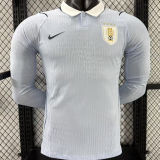 2026/27 Uruguay Home Player Version Long Sleeve Soccer Jersey