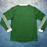 2012 Germany Away Green Retro Long Sleeve Soccer Jersey