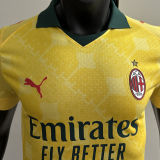 2025/26 AC Milan Third Yellow Player Version Soccer Jersey