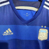 2014 Argentina Away Retro Player Version Soccer Jersey