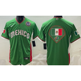 2026 WBC Mexico Green Baseball Jersey 袖无花