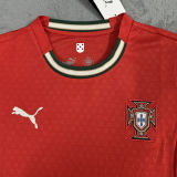 2025/26 Portugal Home Red Women Soccer Jersey 女