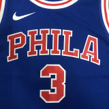 76ers IVERSON #3 Retro Blue NBA Jerseys