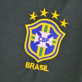 1998 Brazil GK Dark Green Retro Soccer Jersey