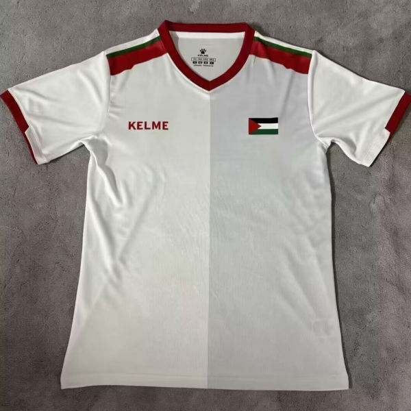 2024/25 Palestina White Fans Soccer Jersey