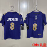 JACKSON #8 Baltimore Ravens Kids NFL Jersey 乌鸦