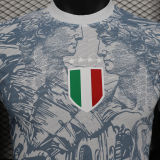 2025 Italy Grey Special Edition Player Version Soccer Jersey