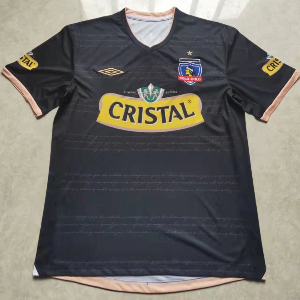 2011 Colo-Colo Away Black Retro Soccer Jersey
