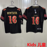 MONTANA #16 San Francisco 49ers Kids NFL Jersey 49人
