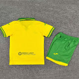 2025/26 Norwich Home Yellow Kid Soccer Jersey