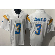 JAMES JR #3 Men's Los Angeles Chargers NFL Jersey 闪电   (3代）