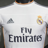 2013/14 RM White Home Retro Player Version Soccer Jersey  球员版