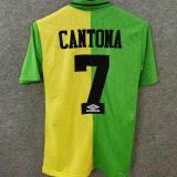 1992/94 M Utd Yellow And Green Retro Soccer Jersey