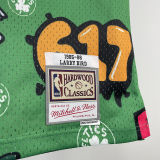 1985/86 Celtics BIRD #33 Green  Retro NBA Jerseys 热压