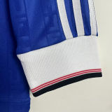 1986-1988 M Utd Third BlueLong Sleeve Retro Soccer Jersey