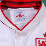 2012 England Home White Retro Soccer Jersey