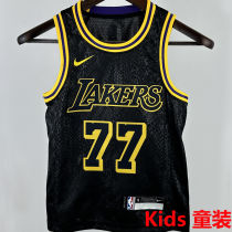 Lakers DONCIC #77 Black Kids NBA Jersey 童装