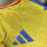 2026/27 Colombia Home Yellow Player Version Long Sleeve Soccer Jersey