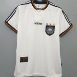 1996 Germany Home White Retro Soccer Jersey