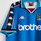 1997/99 Man City Home Blue Retro Soccer Jersey