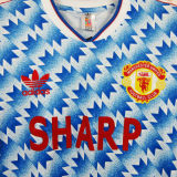 1990/92 M Utd Away Retro Soccer Jersey