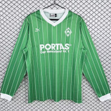 1988/1989 Werder Bremen Away Green Long Sleeve Soccer Jersey