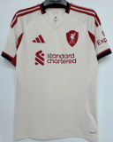 2025/26 LFC 1:1 Quality  Away White Fans Soccer Jersey 背有97标
