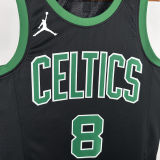 2025 Celtics PORAIGIS #8 Black  NBA Jerseys