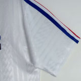 1994 France Away White Retro Soccer Jersey