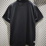 2025 Santos Black Cotton Retro Style T-Shirt