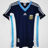 1998 Argentina Away Retro Soccer Jersey