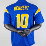 HERBERT #10 Men's Los Angeles Chargers NFL Jersey 闪电