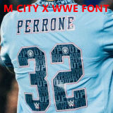 2024/25 Man City Home Blue Player Version Long Sleeve Jersey
