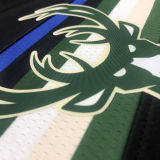 2021 Bucks Jordan Antetokounmpo #34 Black NBA Jerseys Hot Pressed