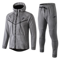 2018/19 NK~ Light Gray Hoody Zipper Jacket Tracksuit
