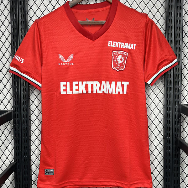 2024/25 FC Twente Home Red Fans Soccer Jersey 特温特