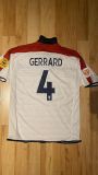2004 England Home White Retro Soccer Jersey
