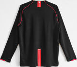 2007/08 M Utd Away Black Long Sleeve Retro Soccer Jersey
