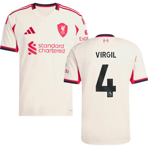 VIRGIL #4 LFC 1:1 Away Fans Jersey 2025/26 (League Font 联赛字体 ) ★★