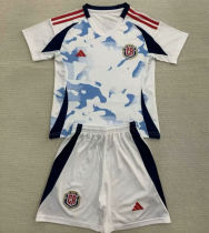 2024/25 Costa Rica Away White Kids Soccer Jersey