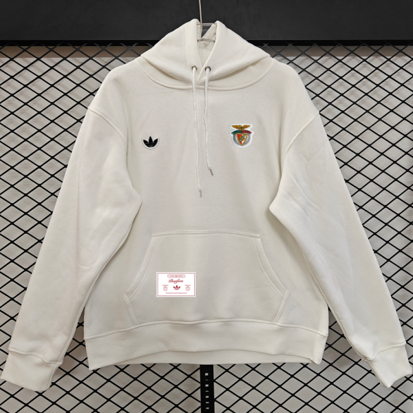 2026 Benfica White Retro Style Hoody