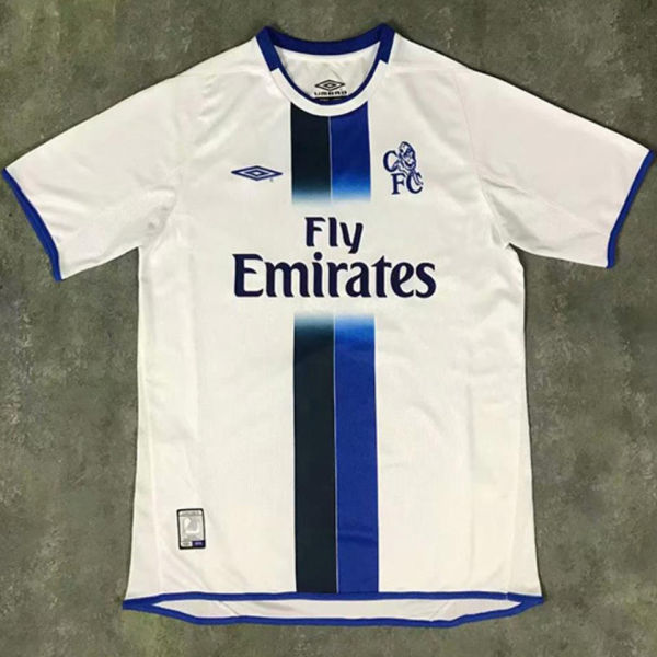 CRESPO #21 CFC Away White Retro Jersey  2003/05 (Have Patch 带英超臂章)