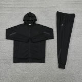 2025 Nk~ Black Zipper Jacket Tracksuit