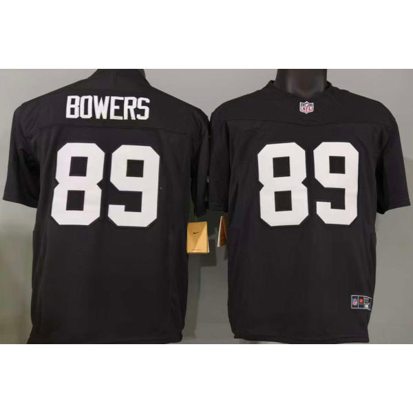 BOWERS #89 Men's Las Vegas Raiders NFL Jersey 突袭者   (3代）