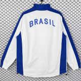 1998 Brazil Home White Retro Windbreaker