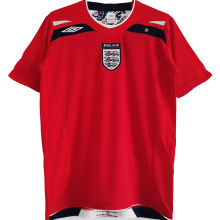 2008/10 England Away Red Retro Soccer Jersey