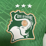 2024 Ivory Coast Home Green Player Version Jersey （3 stars 三星）